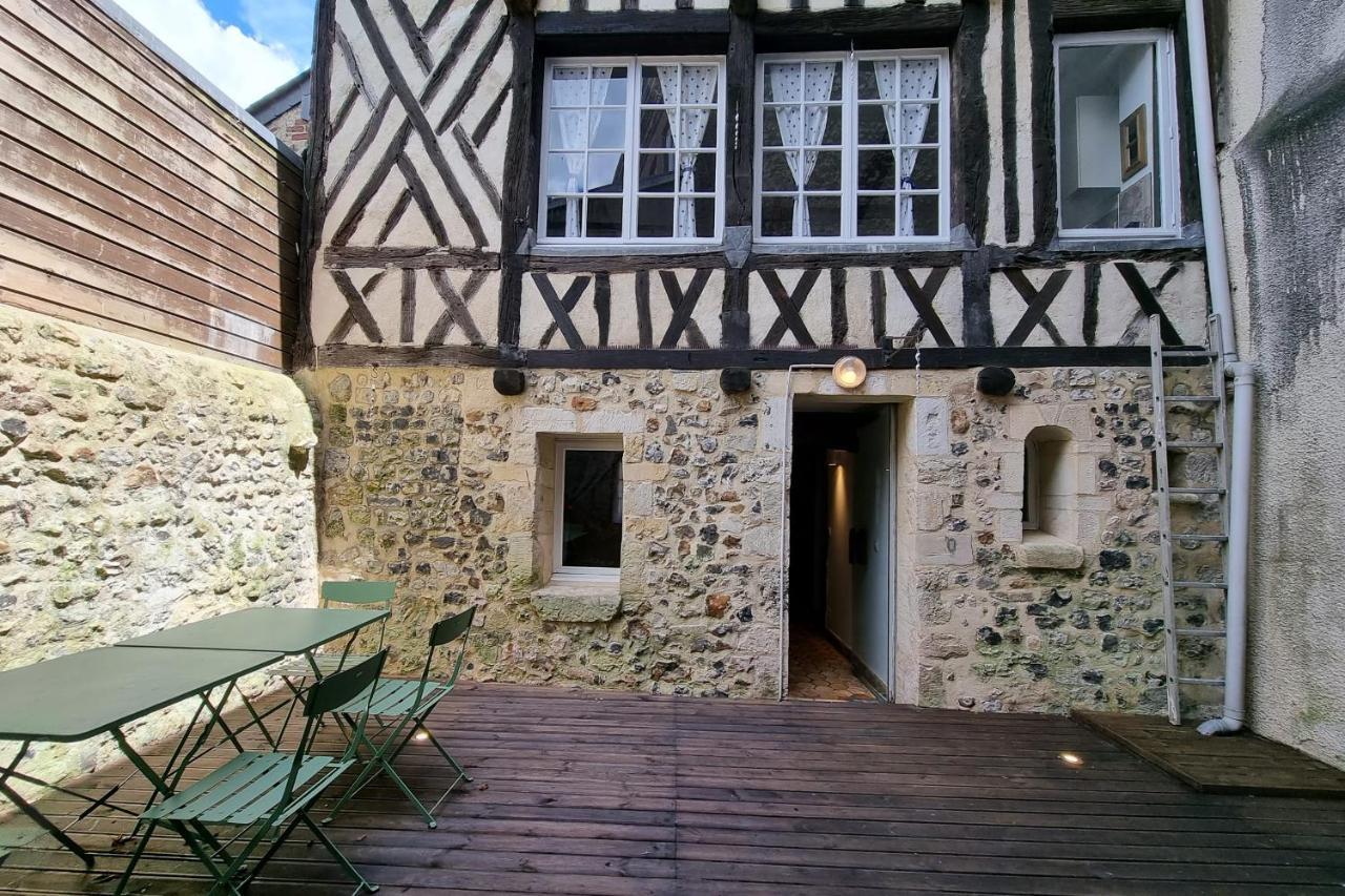 Villa La Terrasse Notre Dame - Haus mit Charakter - 4P - Centre Honfleur Exterior foto