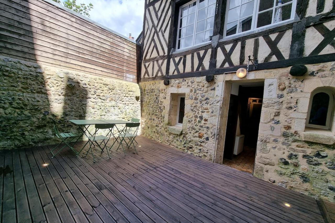 Villa La Terrasse Notre Dame - Haus mit Charakter - 4P - Centre Honfleur Exterior foto